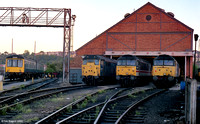 Class 108, B970, 53622 & 54205, 31402, 47558 & 4746 606 May 1990 Bristol 90_09_TJR017-Enhanced-SR