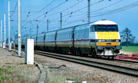 Mk4, DVT & Class 91, 91012 01 April 1992 Marholm 92_10A_TJR018-Enhanced