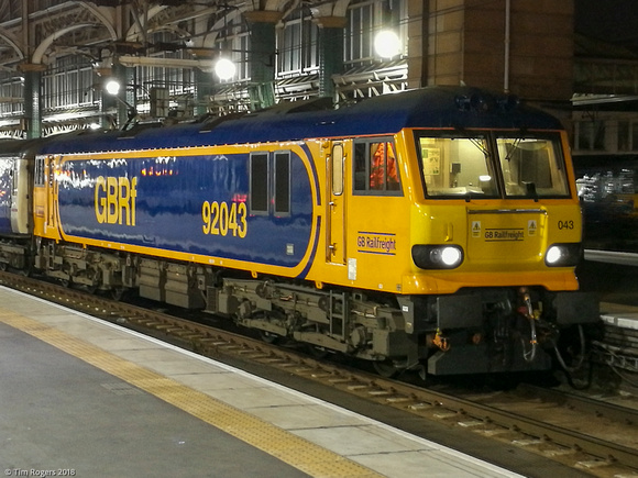 Class 92, 92043 25_Feb_18 Glasgow Central TJR064