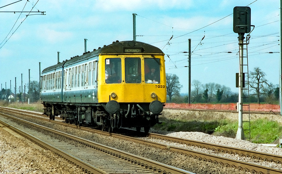 Class 114, T023 01 April 1992 Marholm 92_11A_TJR011-Enhanced