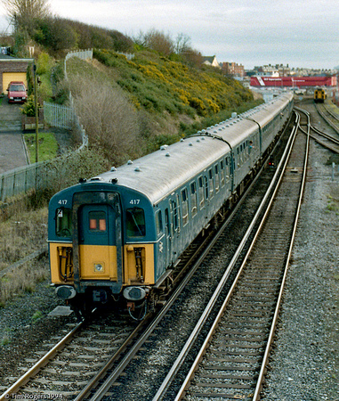 Class 483 410 & 417 22 Jan 1994 Weymouth 94_02A_TJR032-Enhanced