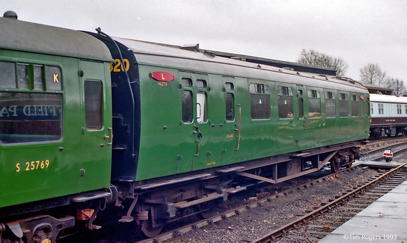 Bullied, Semi-Open Brake Third S4279 18 Dec 1993 Bluebell Railway 93_71A_TJR014